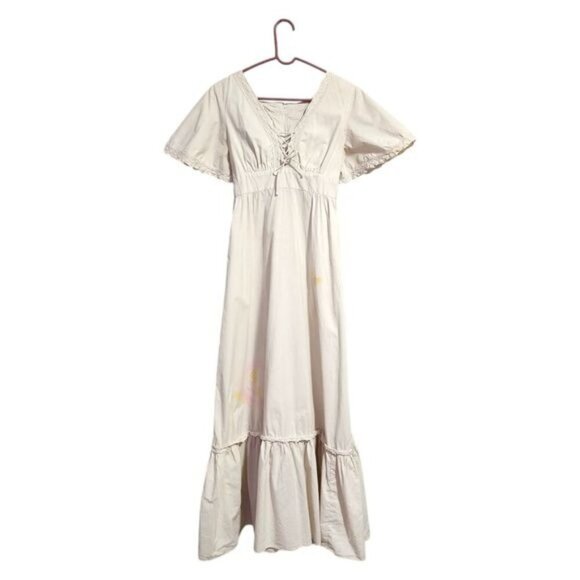 DALES CASUALS x VINTAGE 60s Hawaiian dress in cream cottagecore‎ boho - Picture 5 of 14